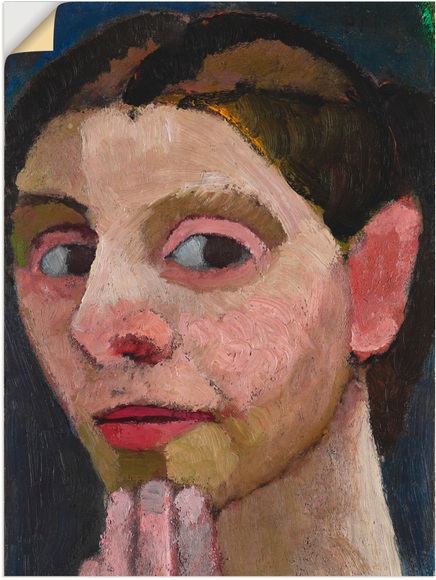Artland Wandbild »Selbstbildnis mit Hand am Kinn. 1906/07«