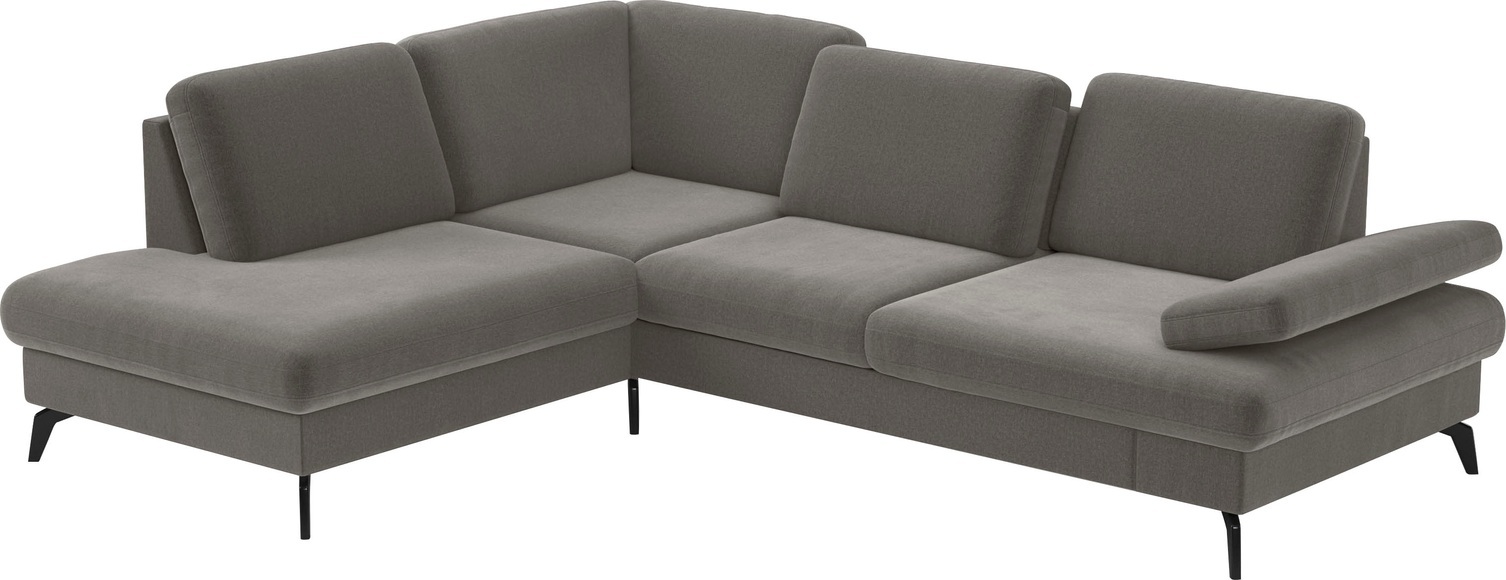 sit&more Ecksofa »Morris L-Form inkl. Sitztiefenverstellung«, wahlweise mit Bettfunktion, Bettkasten und Armteilverstellung