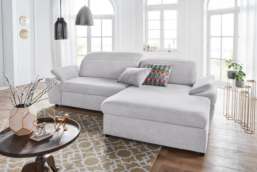 exxpo - sofa fashion Ecksofa, wahlweise mit Bettfunktion und Bettkasten