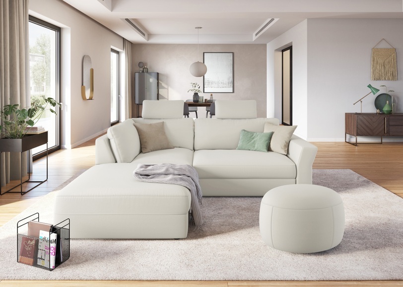 sit&more Ecksofa, inklusive Sitztiefenverstellung