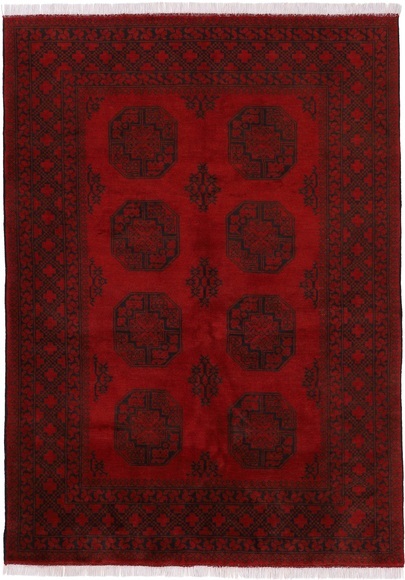 Woven Arts Orientteppich »Afghan Akhche«, rechteckig, 10 mm Höhe, handgeknüpft, Wohnzimmer, reine Wolle