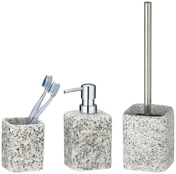 WENKO Badaccessoires-Sets »Terrazzo«, (Set, 3 tlg.)