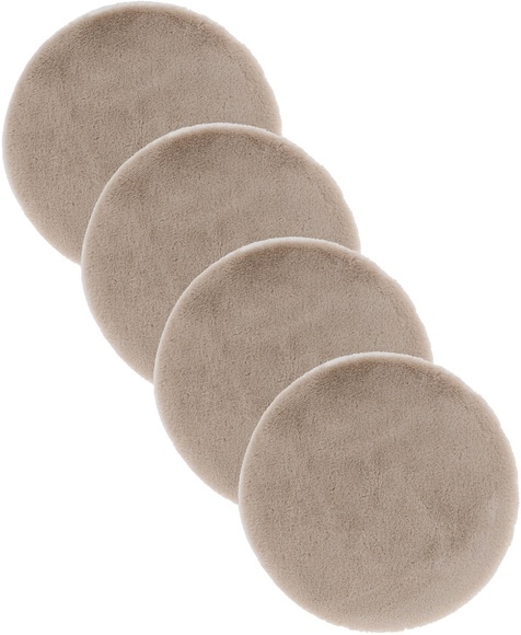 ASTRA Teppich »Elda«, rund, runde Dekofelle im 4 er Set, kuschelweich, Wohnzimmer, Kinderzimmer