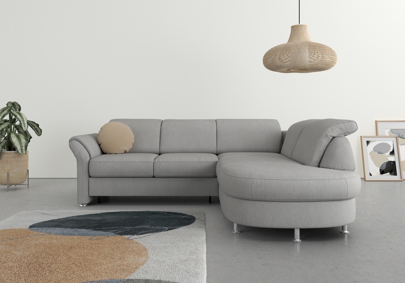 sit&more Ecksofa, wahlweise mit Bettfunktion, Bettkasten und Kopf- und Armteilverstellung