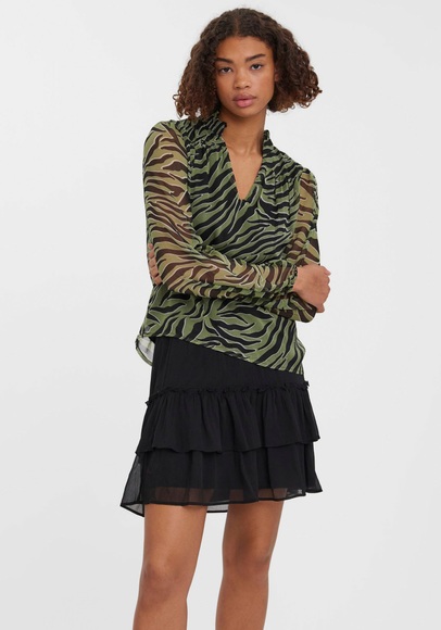 Vero Moda Chiffonbluse »VMKAYA FALL LS V-NECK BLOUSE«