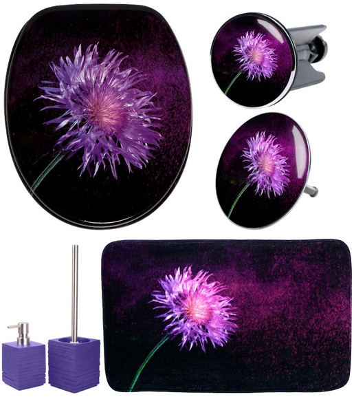 Sanilo Badaccessoire-Set »Purple Dust«, (Komplett-Set, 6 tlg.)