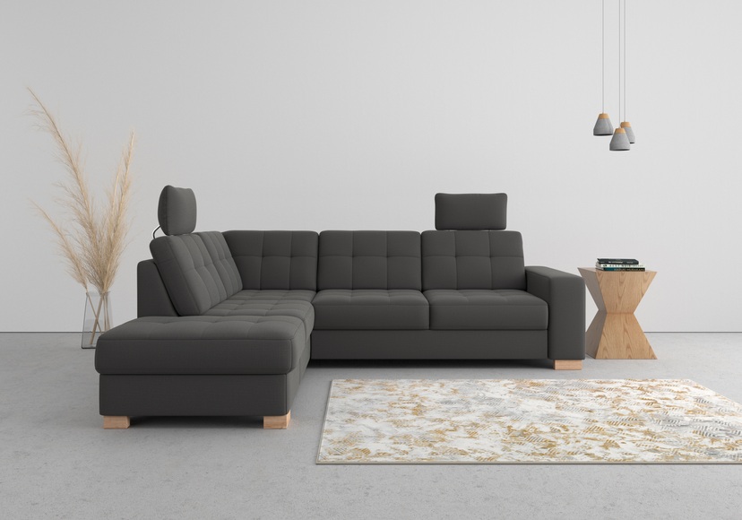 sit&more Ecksofa, wahlweise mit Bettfunktion und Bettkasten