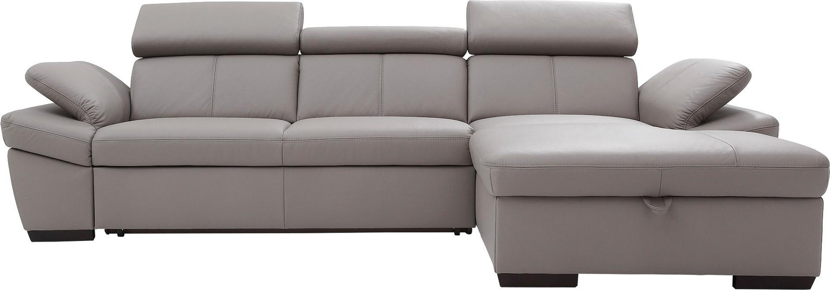 exxpo - sofa fashion Ecksofa, inklusive Kopfteil- und Armteilverstellung, wahlweise mit Bettfunktion
