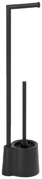 Wenko - Stand WC-Garnitur Avola Schwarz matt