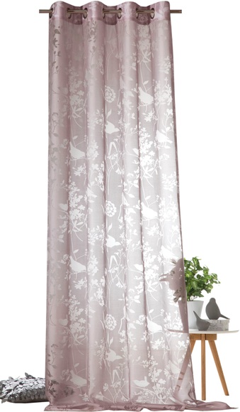Weckbrodt Vorhang »Shorty«, (1 St.), Gardine, transparent, Ausbrenner, Allover, Motiv Vögel und Zweige