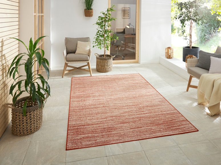 ELLE DECORATION Teppich »Mèlange«, rechteckig, 5 mm Höhe, In/- Outdoor geeignet, Wendeteppich, Meliert, Wohnzimmer, Balkon, Terrasse, Garten, Robust, Pflegeleicht, Flachgewebe