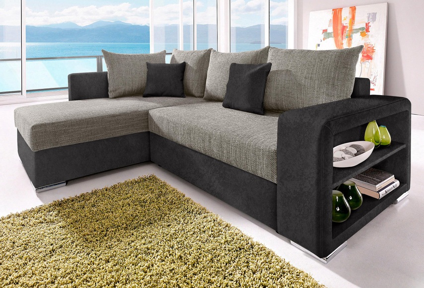 COLLECTION AB Ecksofa, mit Bettfunktion, wahlweise mit Federkern