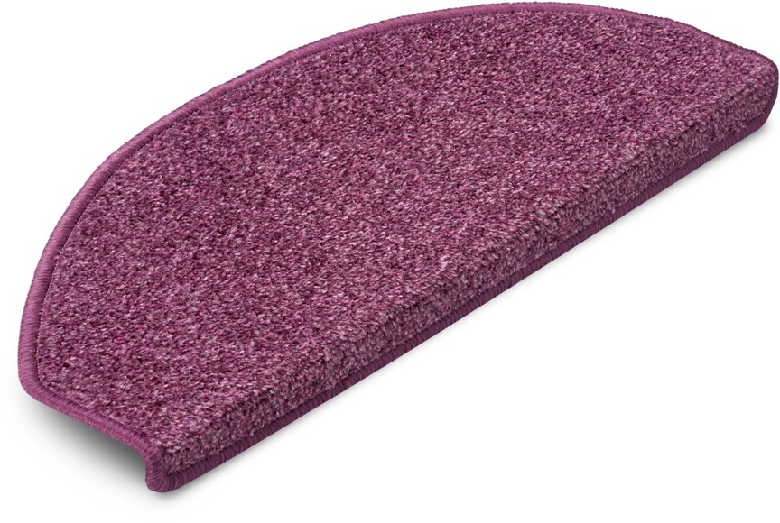 Hanse Home Exclusiv Stufenmatte »Liberty«, halbrund, 7 mm Höhe, Unifarben, Strapazierfähig, Flur, Wohnzimmer, Kräftige Farben, Kettelung, Pflegeleicht, Meliert, Treppe, Gekettelt, Set mit 15 Stufenn