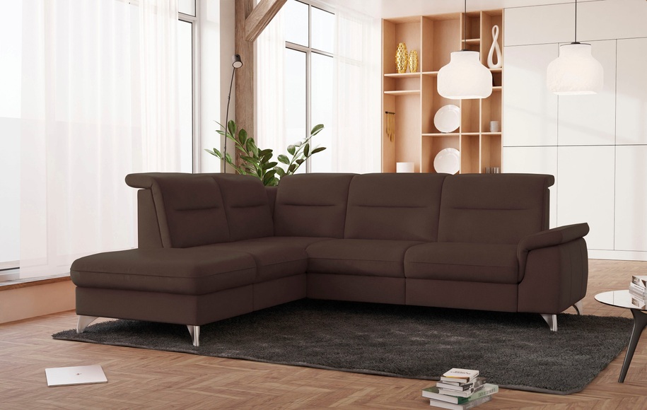 SCHÖNER WOHNEN LAMINAT Ecksofa, wahlweise mit motorischer Relaxfunktion