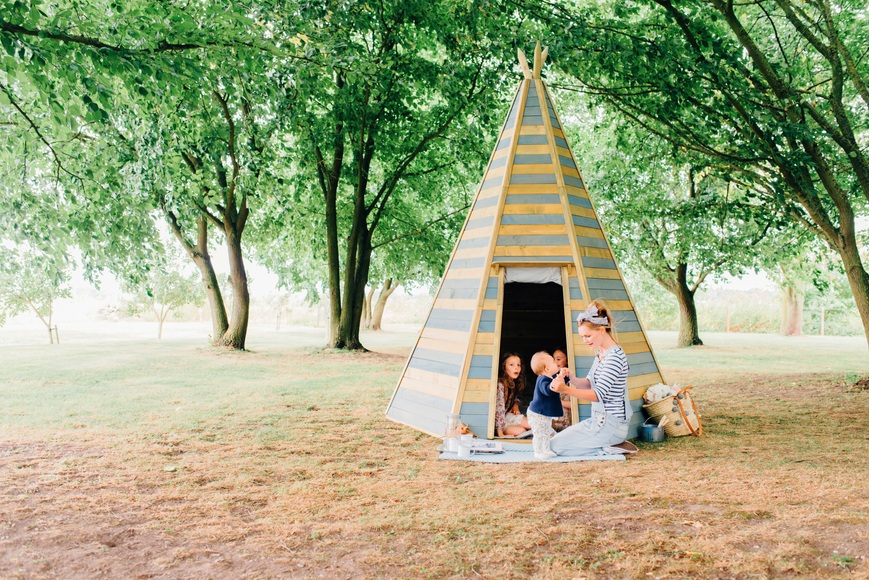 plum Spielzelt »Holz Tipi Hideaway 330«, BxTxH: 220x220x354 cm