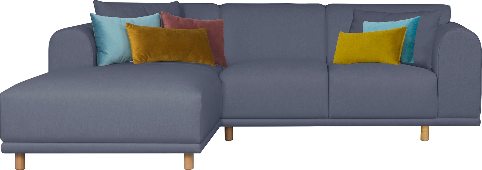 andas Ecksofa »Maroon«, in skandinavischem Design, mit losen Kissen