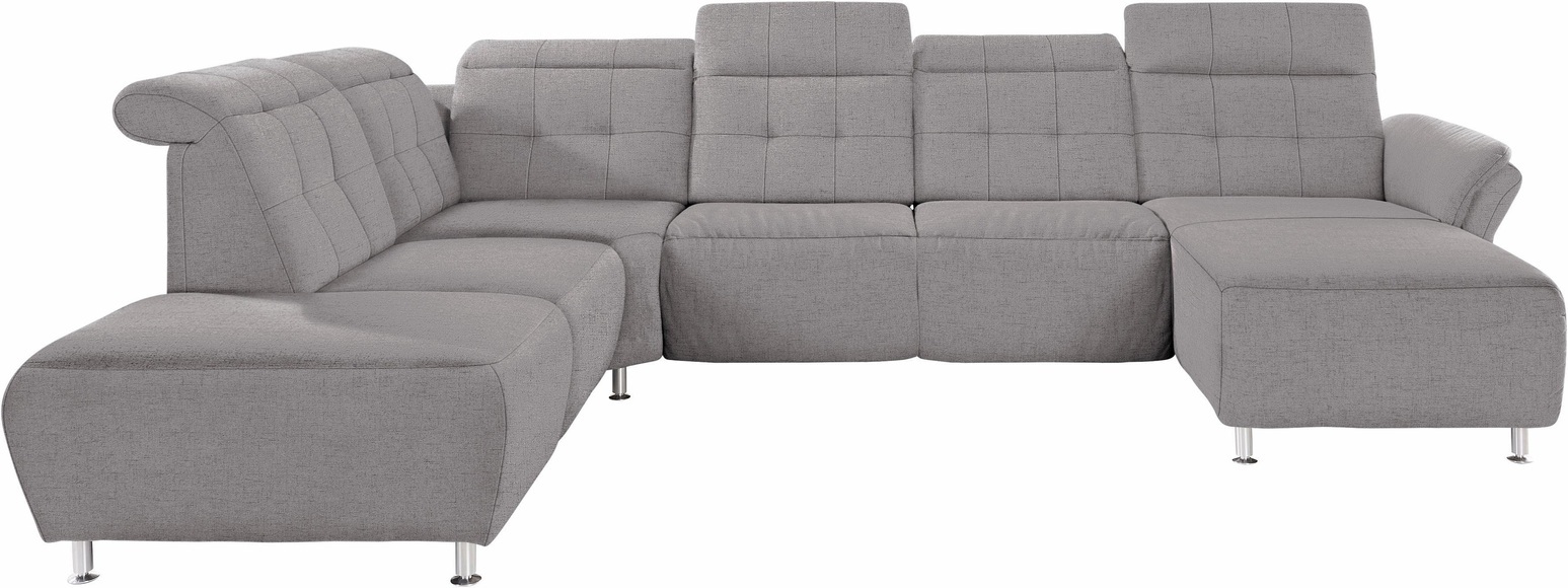 Places of Style Wohnlandschaft »Manhattan«, 2 Sitze mit elektrischer Relaxfunktion, verstellbare Armlehnen