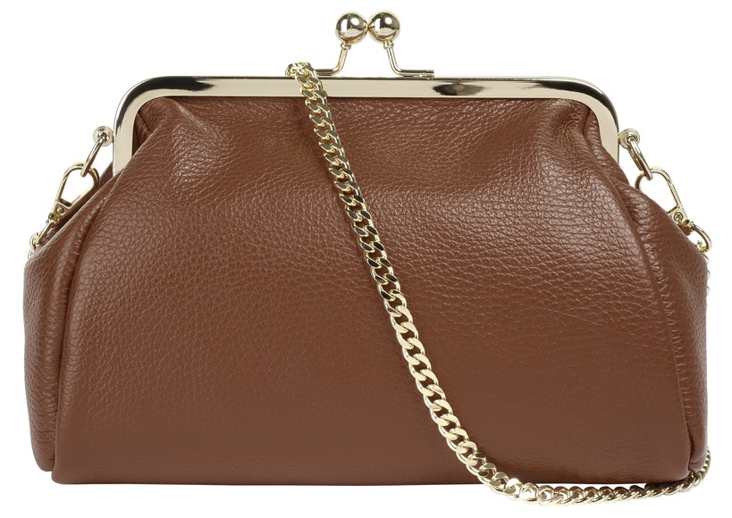 Cluty Abendtasche, (1 tlg.), echt Leder, Made in Italy