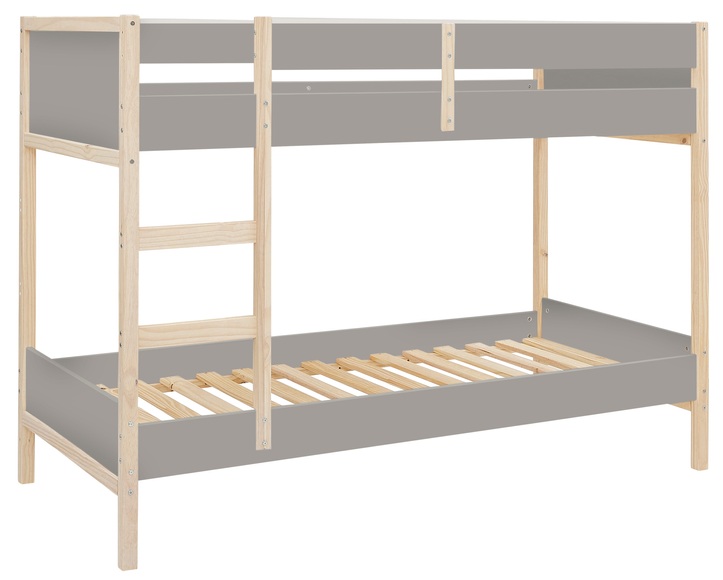 Lüttenhütt Etagenbett »Janne«, aus schönem massivem Kiefernholz, Etagenbett, inklusive praktischer massiver Holzleiter, in verschiedenen Farbvarianten erhältlich, Liegefläche 90x200 cm