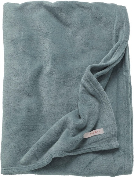 Plaid ´E-Mellows´ Esprit Hellblau