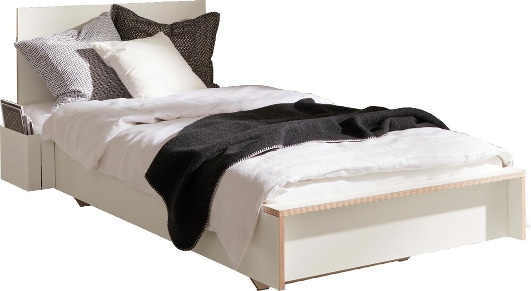 Müller SMALL LIVING Einzelbett »FLAI«, mit Kopfteil, klassische Höhe 34 cm