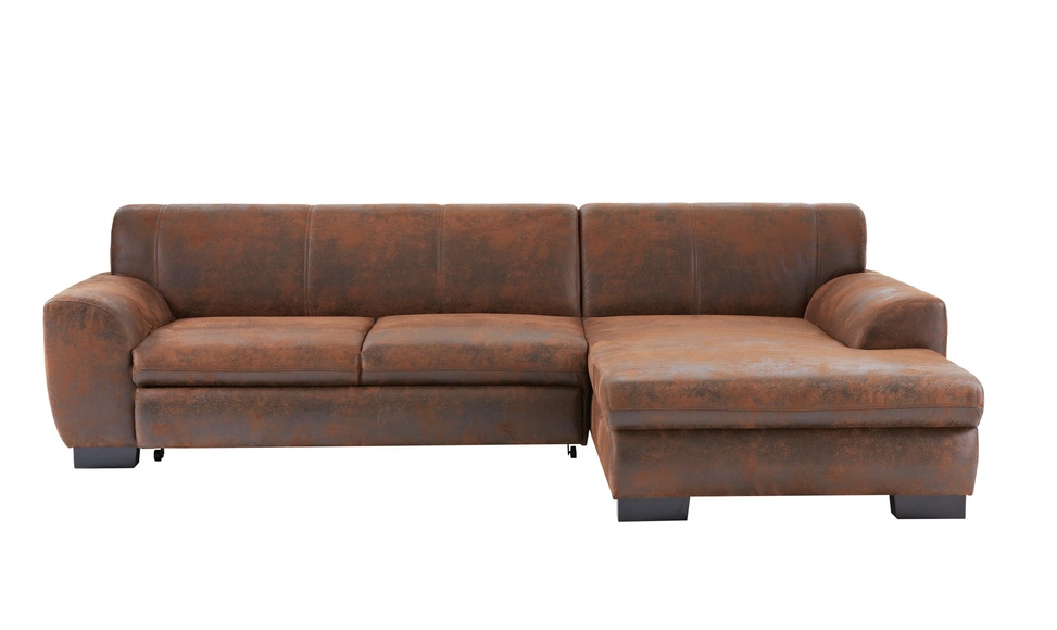 Home affaire Ecksofa »Nika«, MELROSE®, Microfaser oder Struktur, wahlweise mit Bettfunktion