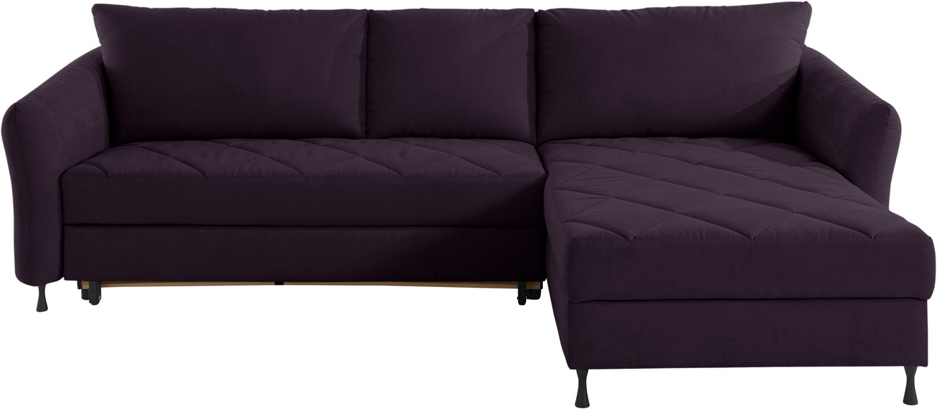 exxpo - sofa fashion Ecksofa, Steppung im Sitzbereich, Wahlweise mit Bettfunktion und Bettkasten