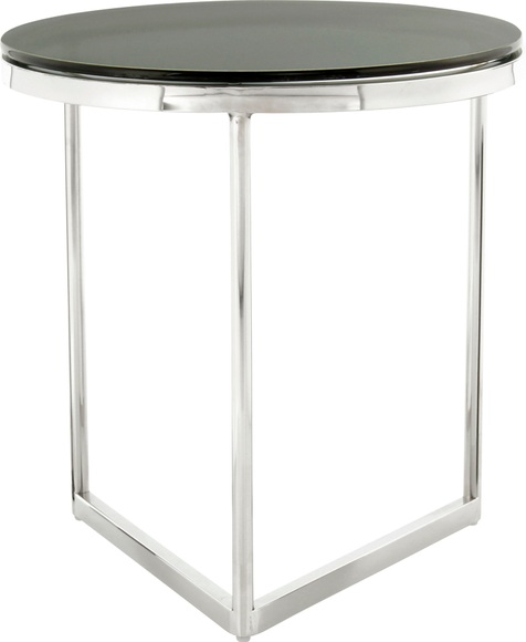 Kayoom Beistelltisch »Beistelltisch Wynona 125«, runde Glas-Tischplatte