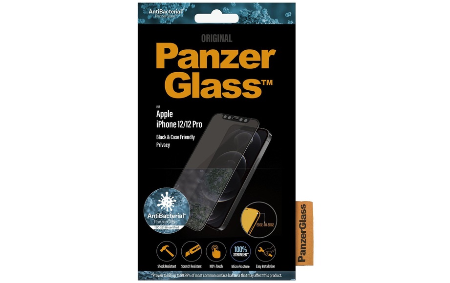 Panzerglass Displayschutz Case Friendly BK AB Privacy iPhone 12/12 Pro