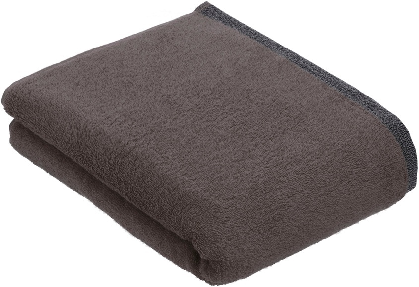 bugatti Badetuch »Prato«, (1 St., Badetuch 67 x 140 cm), Uni Farben, mit melierter Optik im Saum
