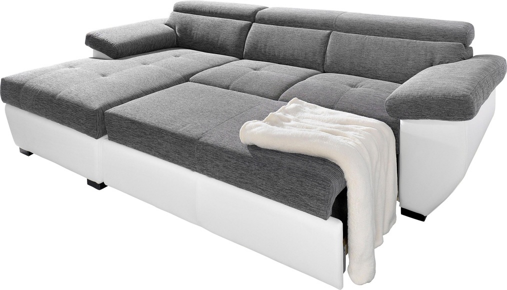 COTTA Ecksofa, inklusive Kopfteilverstellung, wahlweise mit Bettfunktion + Bettkasten