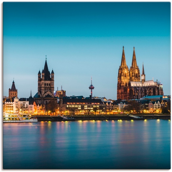 Artland Wandbild »Köln Rheinpromenade«