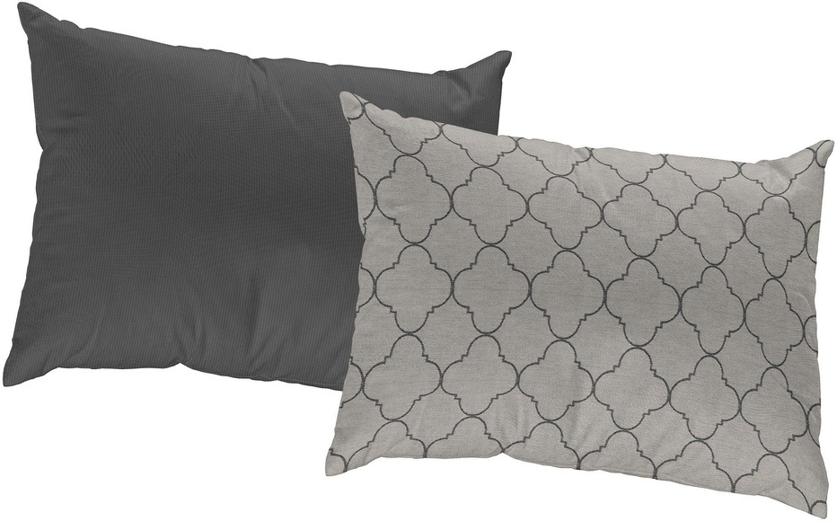 Adam Elements - ADAM - Kissenbezug Indian Cortezada 60 cm x 40 cm, Beige/Schwarz