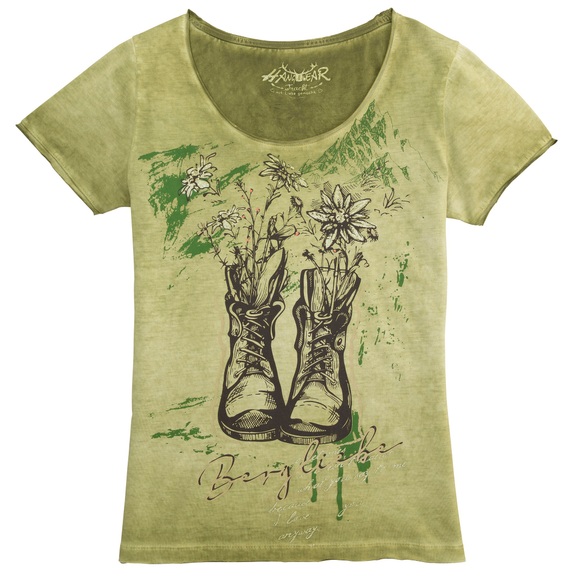 Hangowear Trachtenshirt »Wiara«, mit Glitzerelementen im Print