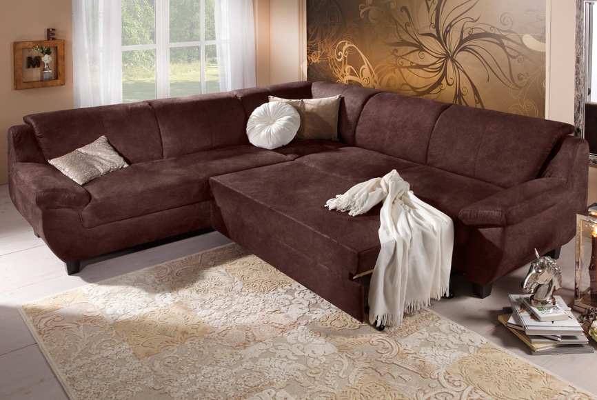 Home affaire Ecksofa »Yesterday«, gleichschenklig, wahlweise mit Bettfunktion