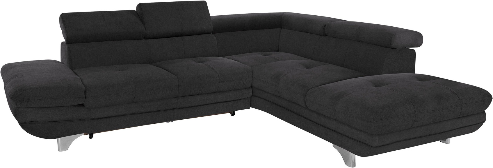 COTTA Ecksofa, inklusive Kopf- und Armteilverstellung, wahlweise mit Bettfunktion