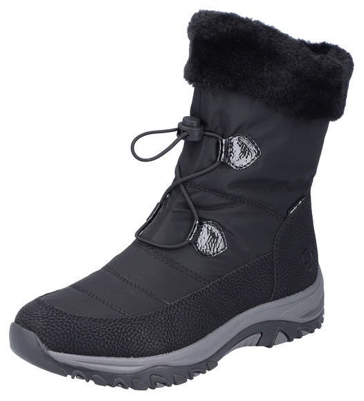 Rieker Winterboots, mit Fellimitat-Besatz am Schaftrand