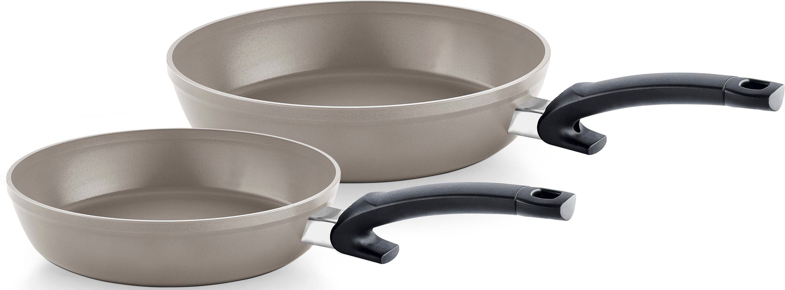 Fissler Pfannen-Set »Ceratal Comfort«, Aluminium, (Set, 2 tlg., Ø 24 cm/Ø 28 cm), Keramik-Antihaftbeschichtung, Induktion, Made in Germany