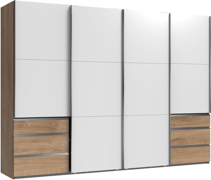 Fresh To Go Schwebetürenschrank »Level«, mit Synchronöffnung