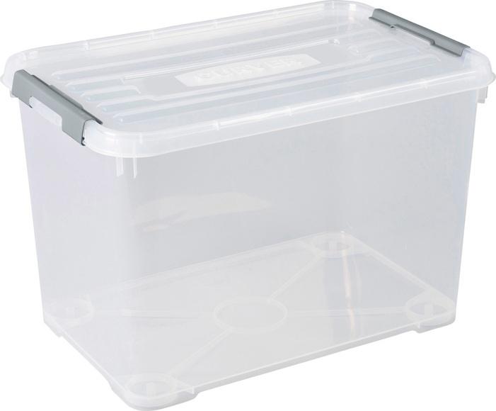 Curver 240682 Kunststoffbox HANDY geschlossen, stapelbar (B x H x T) 400 x 390 x 600 mm Transparent 3 St.