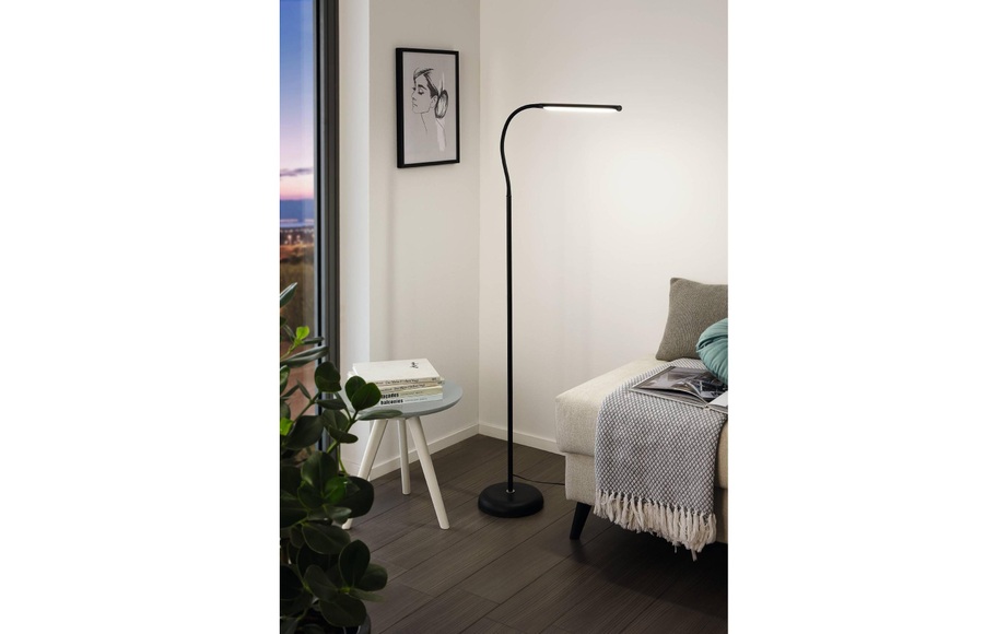Eglo - LED-Stehlampe Laroa - Schwarz
