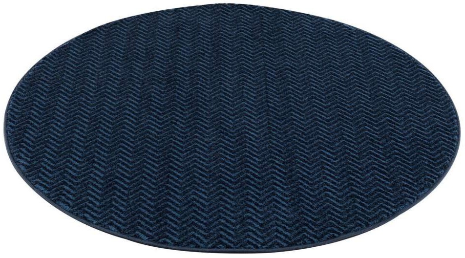 Carpet City Teppich »Fancy«, rund, 12 mm Höhe, Kurzflor, Einfarbig, 3D-Optik, Wohnzimmer