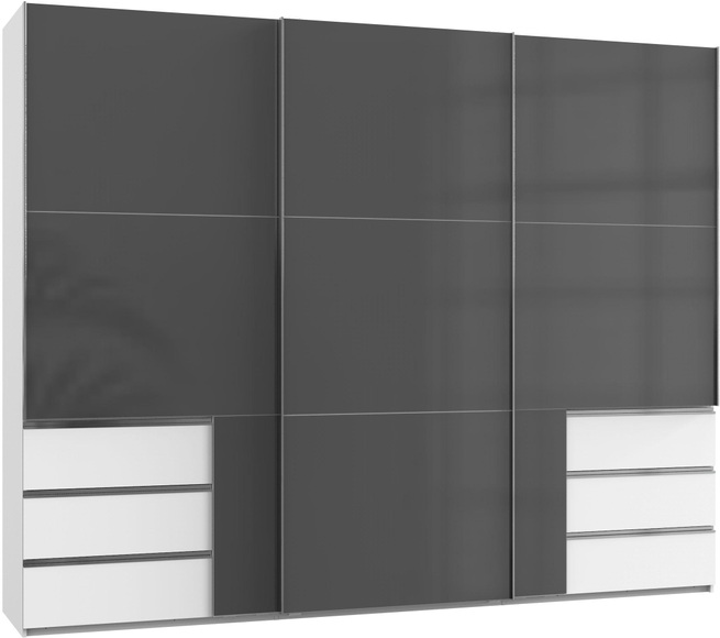 Fresh To Go Schwebetürenschrank »Level«, mit Glastüren