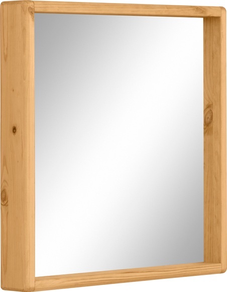 GOODproduct Badspiegel »Jorrick«, Rahmen aus FSC-zertifiziertem Massivholz Kiefer, Breite 60 cm, mit Bio Öl behandelt