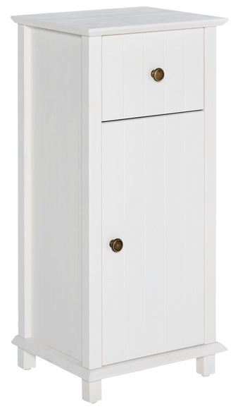 Home affaire Unterschrank »Westa«, Breite 34 cm, Badezimmerschrank aus Massivholz, Kiefernholz, Metallgriffe,1 Schubkasten, 1 Tür