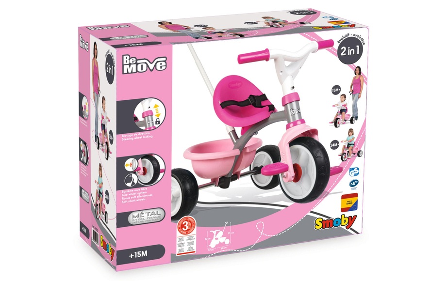 Smoby Be Move Dreirad rosa - rosa/pink