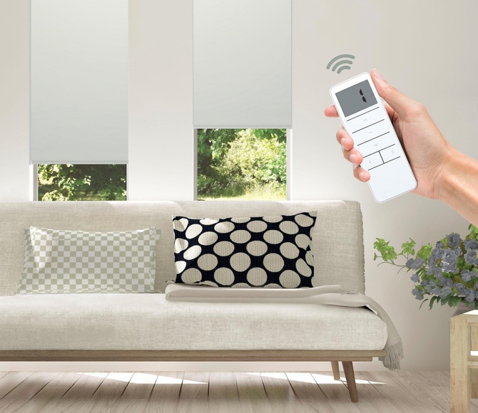 Elektrisches Rollo »Vau - SMART HOME«, Good Life, Lichtschutz, ohne Bohren