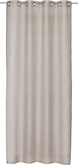 ELBERSDRUCKE Gardine »Mirage«, Ösenschal Mirage 06 braun 255x140 cm halbtransparent