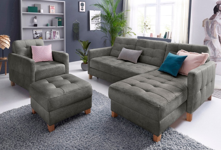 exxpo - sofa fashion Ecksofa, wahlweise mit Bettfunktion