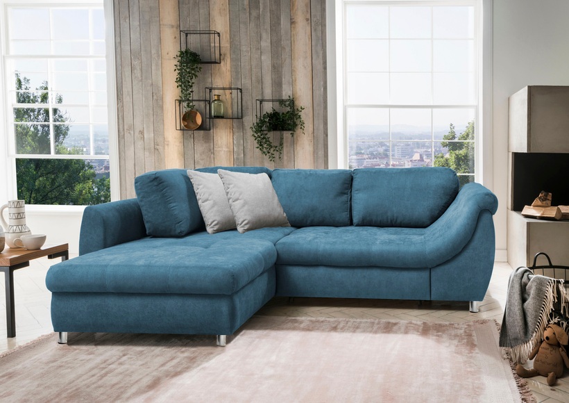 INOSIGN Ecksofa »Aisu«, mit Bettfunktion und Zierkissen